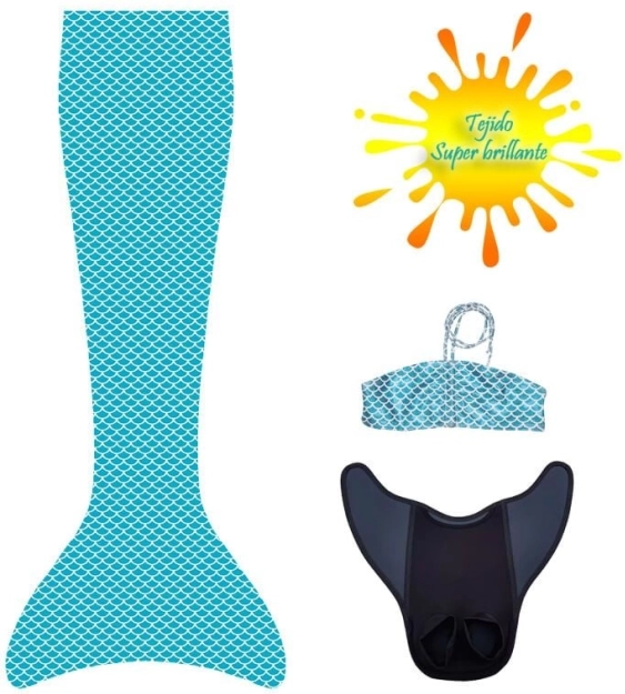 Aleta de sirena Aquaris para nadar Brise + Bikini