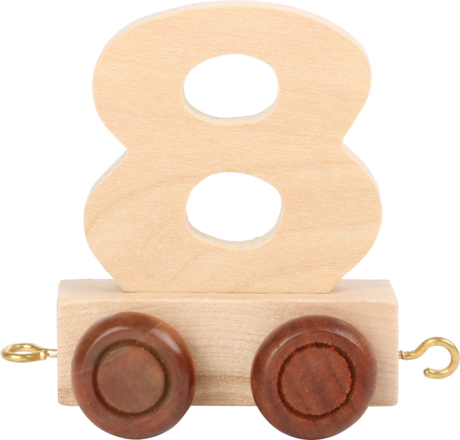 Vagón de tren de madera Número 8