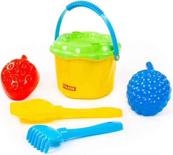 Cubo con tamiz para tamizar arena
