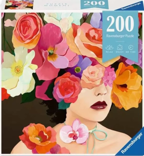 Ravensburger Puzzle Moment cabeza floral de rosa 200 piezas