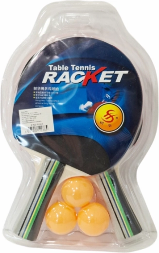 Set de palas de tenis de mesa con pelotas