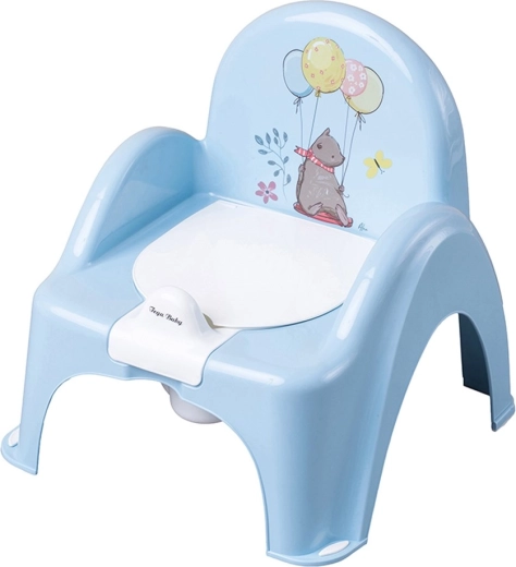 Orinal infantil con música y tapa Osito azul
