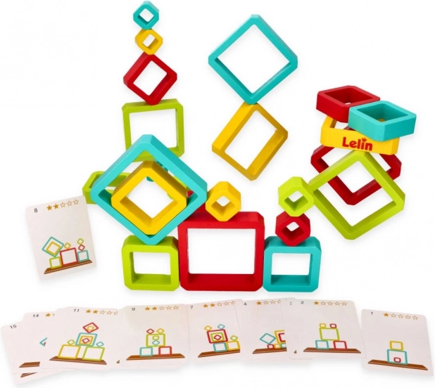 Rompecabezas geométrico equilibrante infantil Lelin