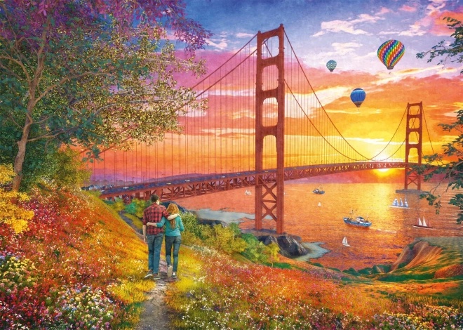 Puzzle Paseo hacia el puente Golden Gate 2000 piezas