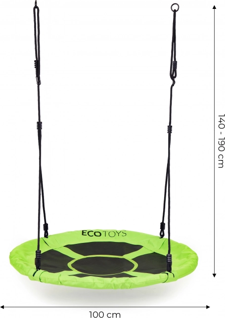 Gran diámetro de 100 cm para un balanceo cómodo