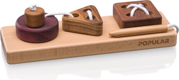 Formas para coser – juego de enhebrado de madera