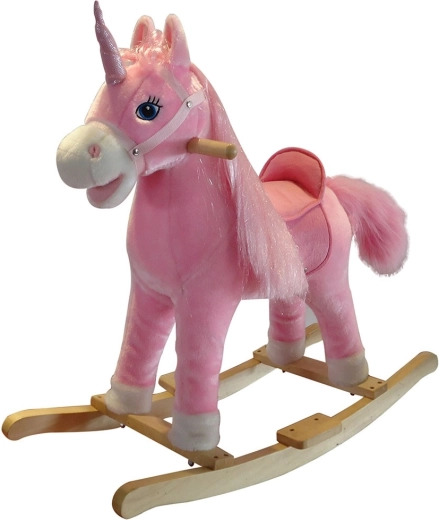 Unicornio balancín con melodía PlayTo, rosa