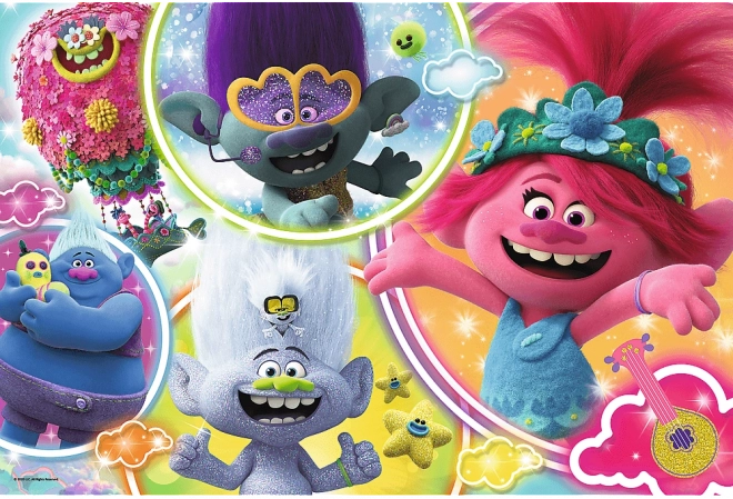 Puzle TREFL Trolls 2: nuestro mundo musical MAXI 24 piezas