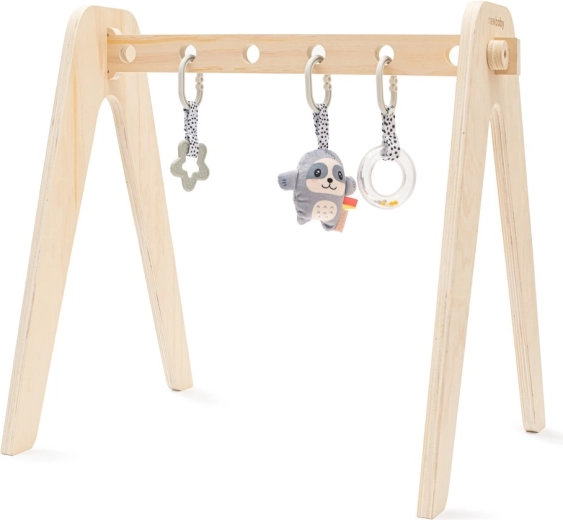 Gimnasio educativo de madera con juguetes NEW BABY