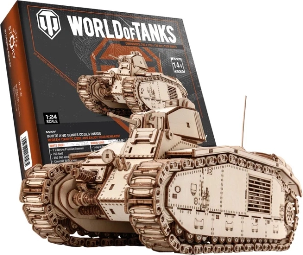 Little Story Rompecabezas de madera 3D World of Tanks Char B1