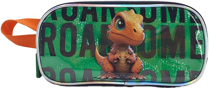 Estuche escolar dinosaurio 23 cm
