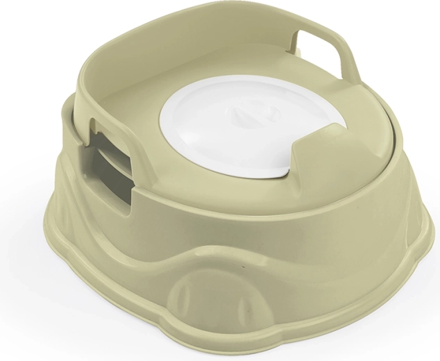 Orinal infantil 3 en 1 con asiento para WC y taburete, verde claro