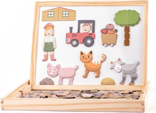 Pizarra magnética y de borrado en seco para niños