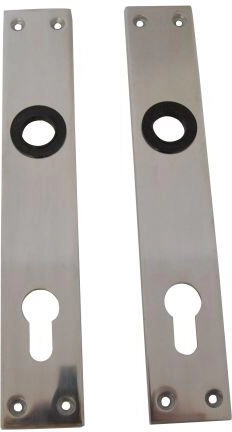 Placa de puerta de aluminio para cilindro 90 mm (1 par)