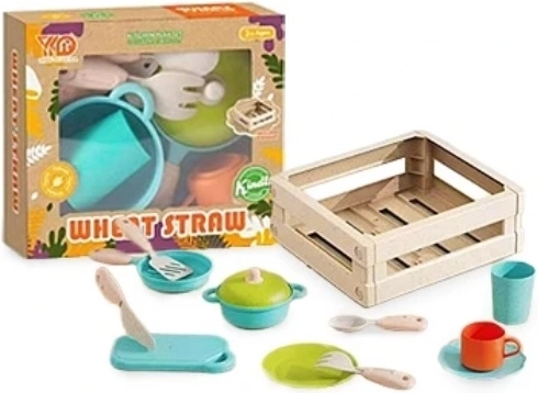 Set infantil de utensilios de cocina en maletín