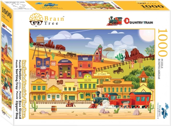 Puzzle BRAIN TREE Tren del Oeste 1000 piezas