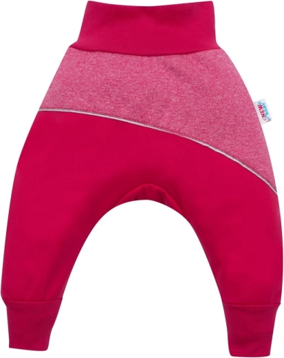 Pantalones softshell para bebé rosas 68 (4–6 meses)