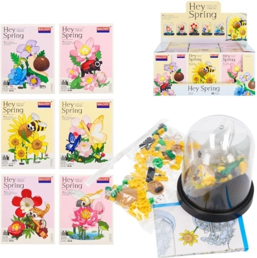 Kit de construcción de flores con piezas - 1 unidad