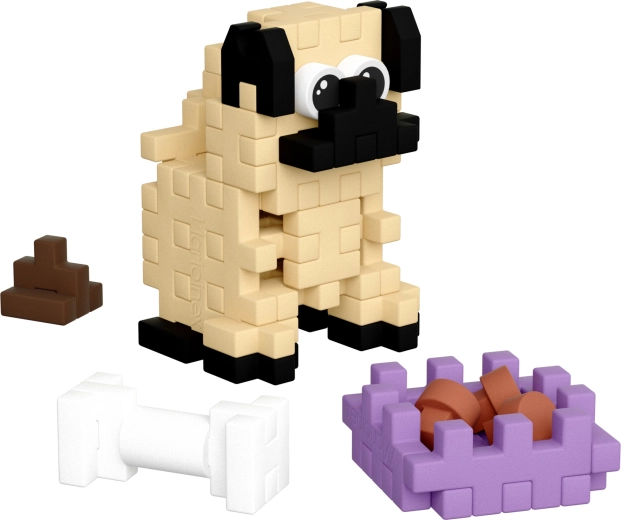 Adorable pug de 42 piezas