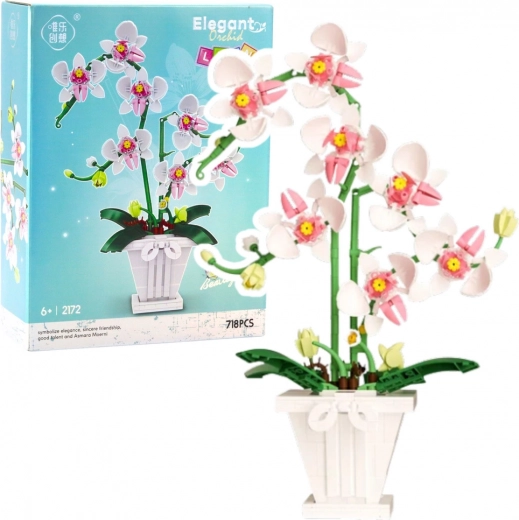 Set de construcción Orquídea Elegante 718 piezas