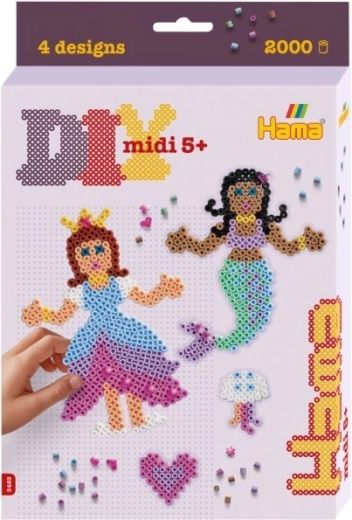 Set colgante de cuentas Hama – Princesa y Hada Marina