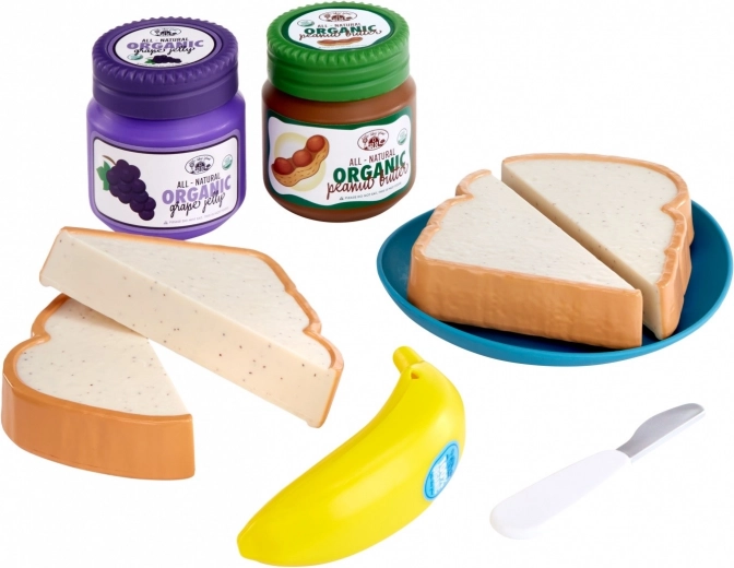 Set divertido Creative Chefs de sándwiches de mantequilla de cacahuete y mermelada