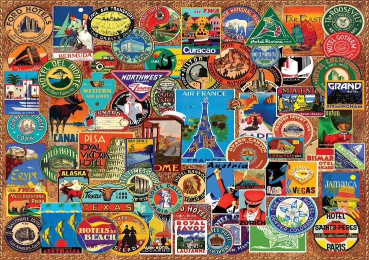 Puzle Viajero del mundo 1500 piezas