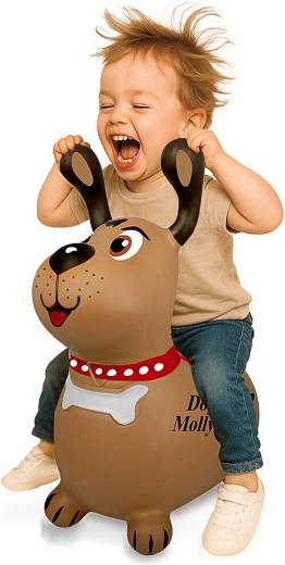 Animal saltador perro Molly HoppyDoo con bomba