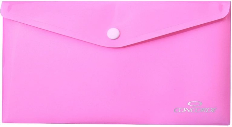 Carpeta portadocumentos con broche a presión DL rosa pastel CONCORDE
