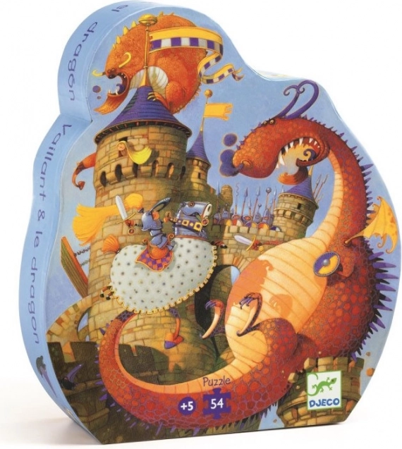 Puzzle Djeco Batalla de dragones 54 piezas