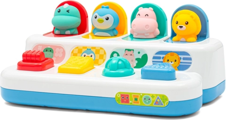Juguete interactivo con animalitos emergentes Baby Mix Peekaboo