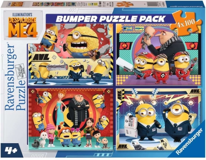 Puzzle Yo, villano 4 4×100 piezas