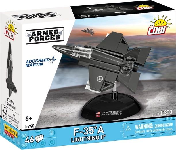 Cobi Armed Forces F-35A Lightning II fuerza aérea noruega 1:300 (46 piezas)