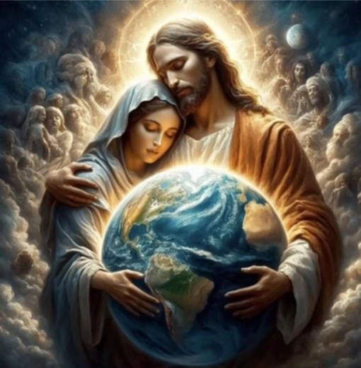 Norimpex pintura por números Protección divina sobre el planeta Tierra 40 × 50 cm