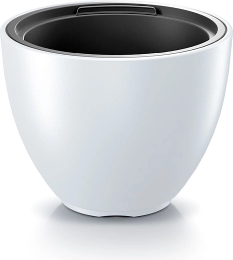 Maceta con inserto 46,9 cm blanca HEOS