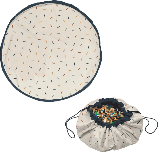 Play&Go Noomad original manta de juego y saco para juguetes confetti