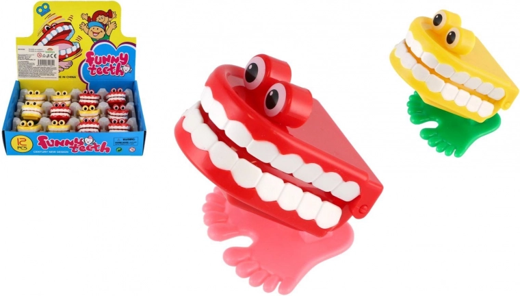 Dientes saltarines de cuerda 5 cm, varios colores