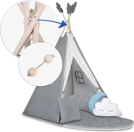 Estructura estable y accesorios completos