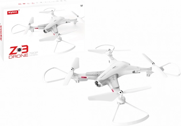 Dron plegable blanco con cámara 720P SYMA