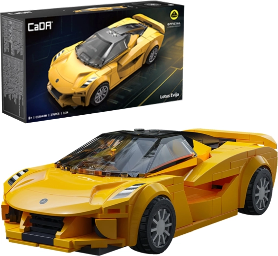Set de construcción CaDA coche deportivo Lotus Evija a escala 1:24, 276 piezas