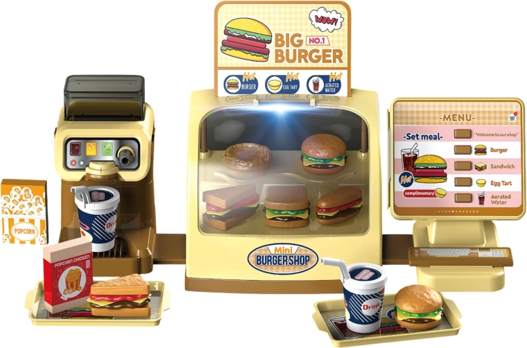 Woopie mini burger shop Big Burger – set de fast food infantil