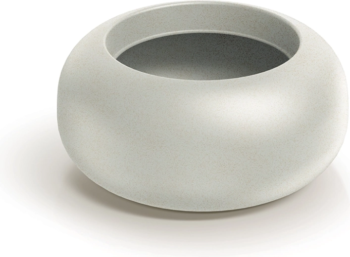 cuenco para flores ulpho bowl 48 cm – color arena, maceta para exterior e interior