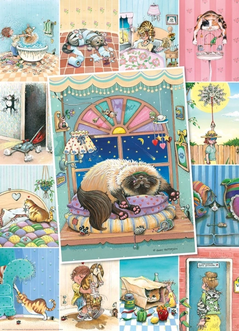 Puzzle Vida felina XL 500 piezas EUROGRAPHICS