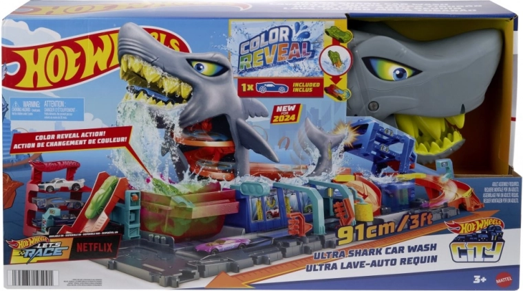 Ciudad Hot Wheels Ultra Lavado de Coches Tiburón