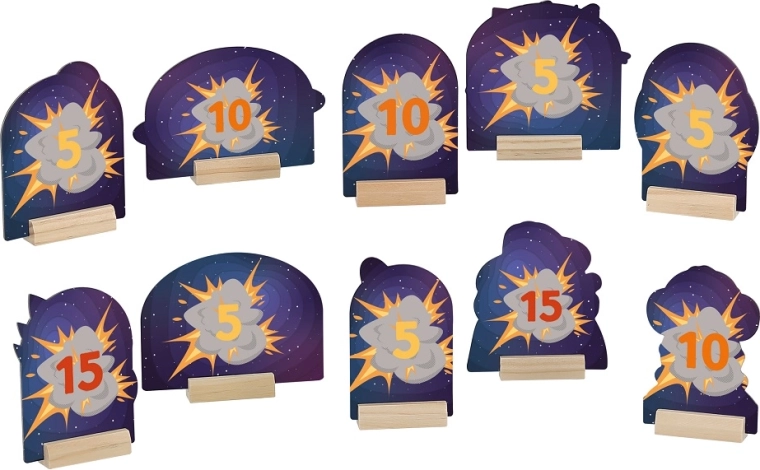 Marcadores de puntos para juego competitivo