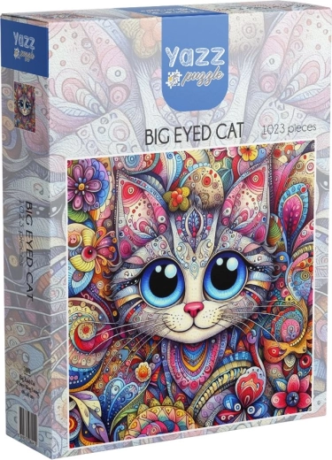 Puzzle YAZZ gato con ojos grandes (1023 piezas)
