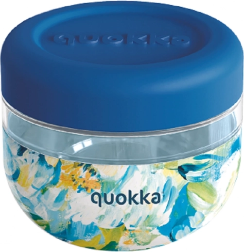 Recipiente para alimentos Quokka Bubble Blue Peonies azul 500 ml