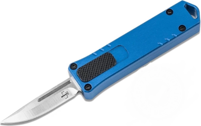 Böker Plus Micro USB OTF cuchillo automático azul 4 cm