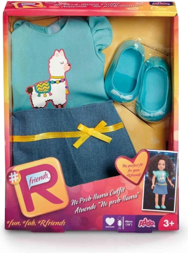 Ropa para muñeca con falda y camiseta