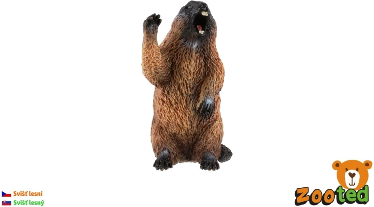 Figura de marmota alpina, 6 cm